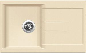 EBS Klasic 780 Granitový dřez s odkapem oboustranné provedení, 78x48 cm, sahara