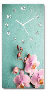 Nástěnné hodiny tiché Růžová orchidej pl_zsp_30x60_f_102905480