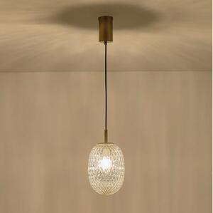 Lustr na lanku CANDY 1xE14/25W/230V čirá pr. 15 cm