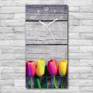 Nástěnné hodiny Barevné tulipány pl_zsp_30x60_f_103218042