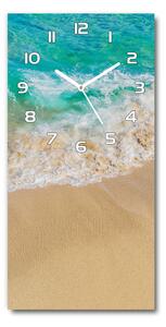 Nástěnné skleněné hodiny Pláž a moře pl_zsp_30x60_f_104660725