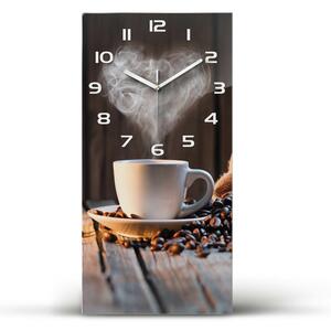 Nástěnné skleněné hodiny Šálek kávy pl_zsp_30x60_f_106321309