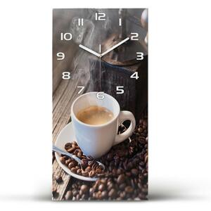 Nástěnné skleněné hodiny Šálek kávy pl_zsp_30x60_f_106171925