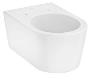 Sada záchodová mísa Hansgrohe EluPura S 62024450, záchodové prkénko Hansgrohe EluPura Original S 60148450