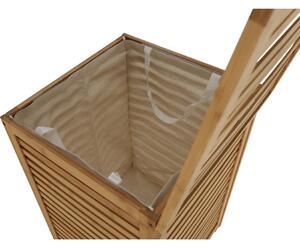 Tempo Kondela Lakovaný bambusový koš na prádlo Basket