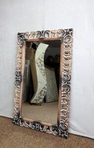 Zrcadlo LUGAR hnědá mix, 100x60cm, ruční práce, exotické dřevo
