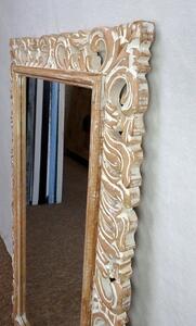 Zrcadlo LUGAR hnědá natural, 100x60 cm, ruční práce