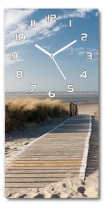 Nástěnné hodiny tiché Stezka na pláž pl_zsp_30x60_f_31531037