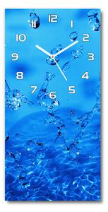 Moderní hodiny nástěnné Kapky vody pl_zsp_30x60_f_336634