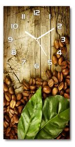 Moderní hodiny nástěnné Zrnka kávy pl_zsp_30x60_f_35516125