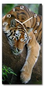 Nástěnné hodiny Tygr na stromě pl_zsp_30x60_f_4289086