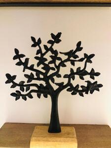 Černý strom života na mangovém dřevě