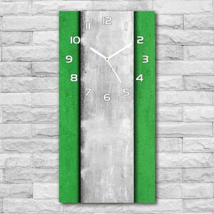 Moderní hodiny nástěnné Zelená zeď pl_zsp_30x60_f_51823590