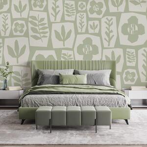 Fototapeta Wall murals Pattern of flowers and leaves, Fototapety s listy, Populární fototapety, t00579 - Tapeko.co.cz