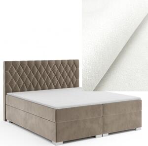 Kontinentální Boxspring postel GEMINI 120x200 výběr z barev MANILA_00