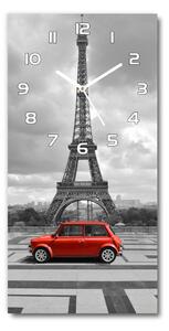 Nástěnné hodiny Eiffelova věž auto pl_zsp_30x60_f_68974310