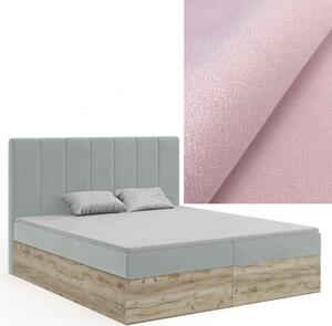 Kontinentální Boxspring postel SUMATRA 120x200 výběr z barev MANILA_09