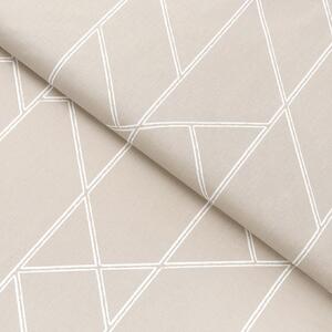 Goldea bavlněné plátno - geometrické linie na latte 160 cm