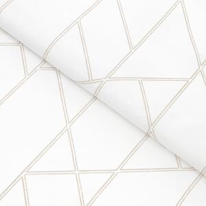 Goldea bavlněné plátno - geometrické linie na bílém 160 cm