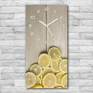Nástěnné hodiny Citrony na dřevě pl_zsp_30x60_f_86429623
