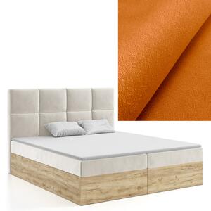MD Kontinentální Boxspring postel MADISON 160x200 výběr z barev MANILA_31