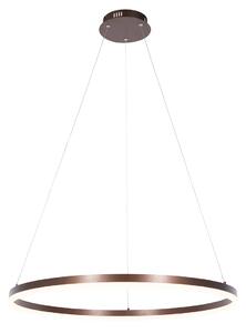 Designové závěsné svítidlo bronzové 80 cm včetně LED 3-stupňově stmívatelné - Anello