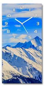 Moderní hodiny nástěnné Hory zima pl_zsp_30x60_f_96505174