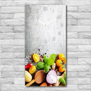Moderní hodiny nástěnné Zelenina pl_zsp_30x60_f_98382182