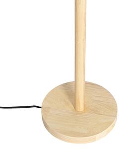Venkovská stojací lampa dřevěná bez stínidla - Mels