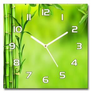 Skleněné nástěnné hodiny čtverec Bambus pl_zsk_30x30_f_101574587