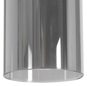 Moderní závěsná lampa černá s kouřovým sklem 5 světel - Stavelot