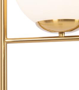 Stojací lampa ve stylu Art Deco zlato a opálové sklo - Flore