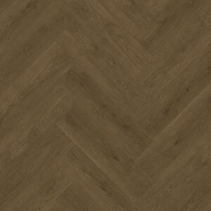 Vinylová podlaha BRASED Objectline Herringbone (HB) lepený 9785 Dub Vigo kouřový