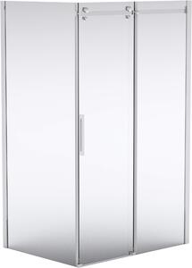 Deante Hiacynt, posuvné dveře do otvoru 120x200 cm, 8mm čiré sklo s ActiveCover, chromový profil, KQH_012P