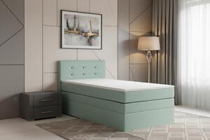 POSTEL BOXSPRING, 90/200 cm, mátově zelená MID.YOU - Postele s úložným prostorem, Online Only
