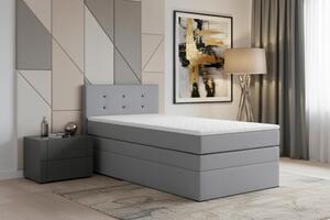 POSTEL BOXSPRING, 90/200 cm, barvy stříbra MID.YOU - Postele s úložným prostorem, Online Only