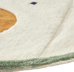 Bílý bavlněný dětský koberec Kave Home Zelda 100 cm