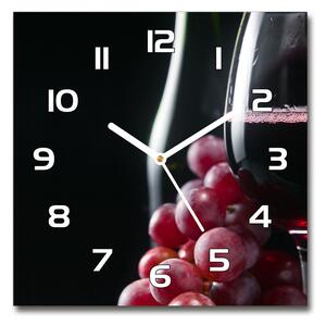 Skleněné hodiny na stěnu Hrozny a víno pl_zsk_30x30_f_52977492