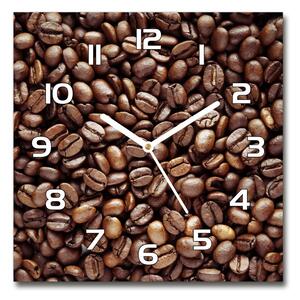 Skleněné hodiny na stěnu Zrnka kávy pl_zsk_30x30_f_57418754