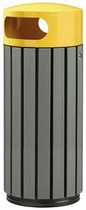 Rossignol SAS Venkovní odpadkový koš Rossignol Zeno Etik 57935, 60 L, žlutý