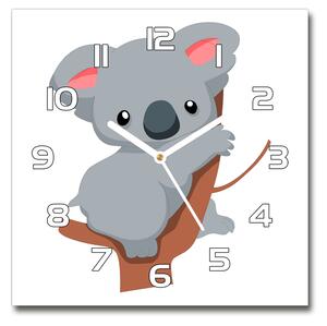 Skleněné hodiny čtverec Koala na stromě pl_zsk_30x30_f_66617317