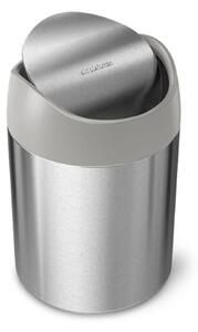 Simplehuman Mini odpadkový koš na stůl, 1,5 l, kartáčovaná nerez ocel, CW2084