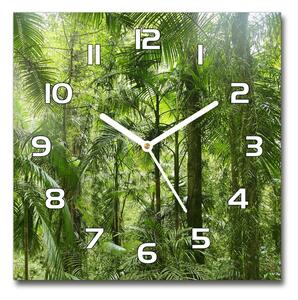 Skleněné hodiny čtverec Tropický les pl_zsk_30x30_f_72098525