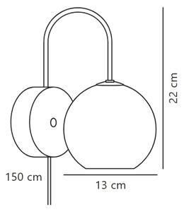 Nordlux - Nástěnné svítidlo FRANCA 1xE14/40W/230V