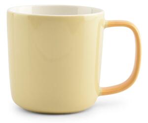 Světle žlutý hrnek z kostního porcelánu 370 ml Mae – ONA