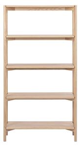 Knihovna v dekoru dubu v přírodní barvě 86x160x30 cm Braidwood – Actona