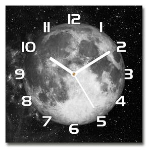 Skleněné nástěnné hodiny čtverec Měsíc pl_zsk_30x30_f_79513509