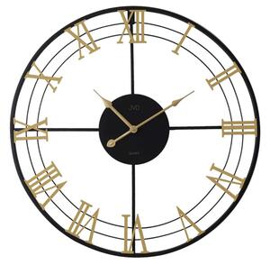 JVD Černé designové exkluzivní nástěnné hodiny JVD HJ103.1 (POŠTOVNÉ ZDARMA!! - průměr 57cm)