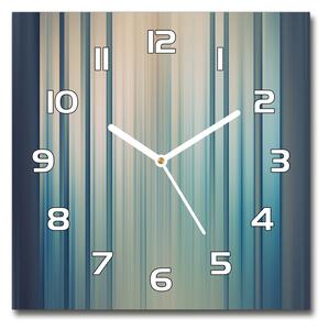 Skleněné hodiny na stěnu Modrné pásky pl_zsk_30x30_f_81079136