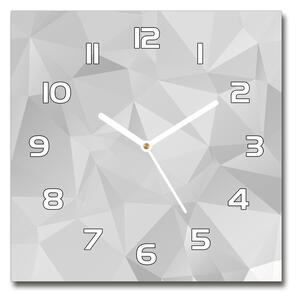 Skleněné hodiny na stěnu Abstraktní trojúhelníky pl_zsk_30x30_f_81917329